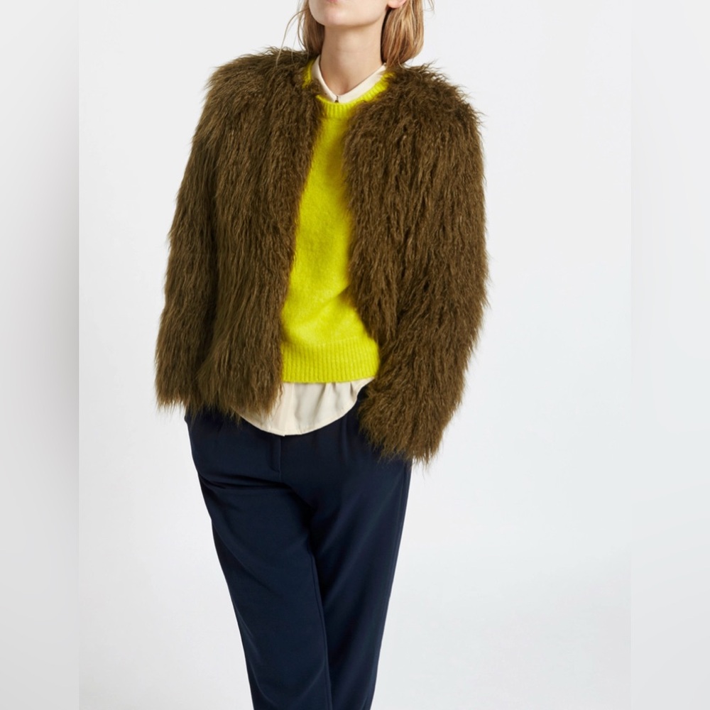SAMSOE SAMSOE Faux fur Sophia Jacket Size M